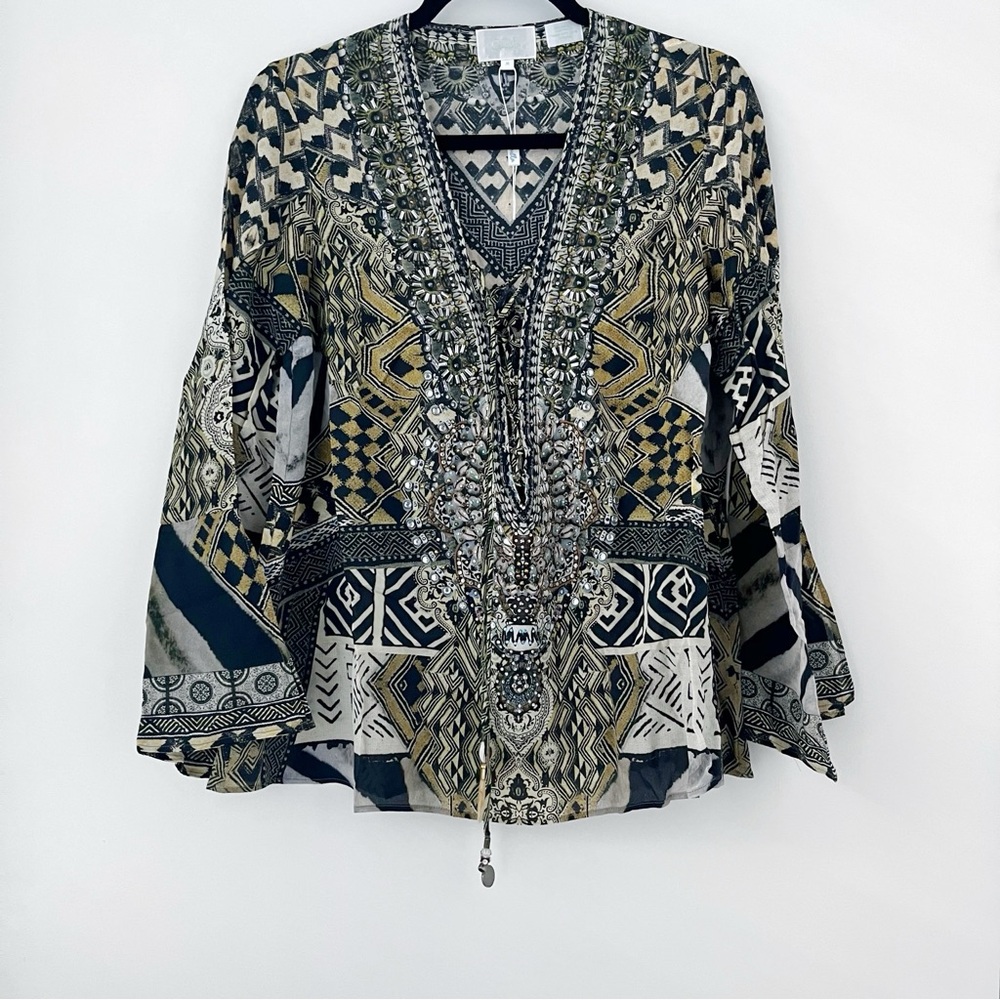NWOT Camilla Weave of the Wild Top Tunic Blouse M